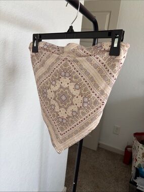 Forever 21 Cream Paisley Tube Top